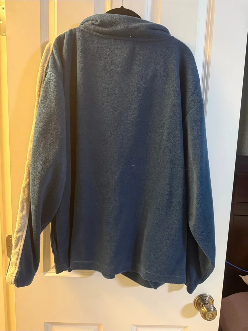 FIU Embroidered Navy Zip-Up Fleece Pullover